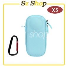 Insta360 X5 迷你收納包(贈登山扣) 單機包 機身包 單機收納包, 藍-X5《邊框款》單機包(BRA), 1個, 藍-X5《邊框款》單機包(BRA)