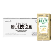 그레인랩 달콤한 고칼슘 바나나맛 오트, 24개, 190ml