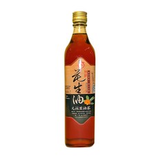 元福蔴油 特級花生油 純花生油, 1個, 520ml 玻璃瓶, 520ml