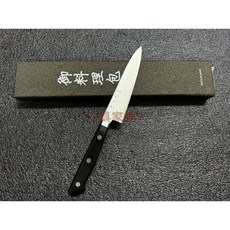 工具家達人 初心 日本製 VG-5 120mm 水果刀 本職用 小牛刀 萬用刀 水果刀 料理刀 菜刀 削皮刀, 1個, Black