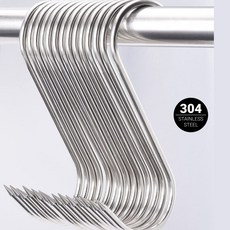 304 스테인리스 항아리 바베큐 고기걸이 S자걸이 정육고리 S후크 10개 + CASE