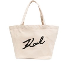 칼 라거펠트 K/시그니처 토트 백