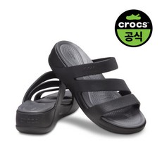 크록스 (26년) 여성 CROCS BOCA STRAPPY WEDGE W BK (26SWSD207434)