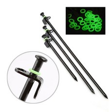 캠핑 꺽인텐트팩 ㄱ자고리 스트랩걸이 야광링 타프줄고정핀 잘박히는팩, 본품