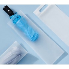 우산 보관 가방 반투명 방수 방습 밀봉 야외 접이식 보관가방 10개팩, 1개, 상세페이지 참조