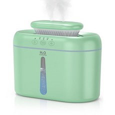 HZD 침실용 가습기 2L 대형 탱크 긴 작동 시간 부드러운 미스트 26dB 조용한 작동 시간 채우기 및 청소가 쉬운 캔 가습기 가정 아기 아기방 식물 야간 조명용, HZD 침실용 가습기 2L 대형 탱크, 긴 작동 시간,