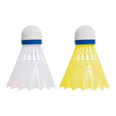 프로-스펙스 나일론 셔틀콕 호크 1000 3개입 우드칩콕, 옐로우, 1개