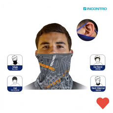 스포츠액세서리 용품 귀걸이 기모 멀티 스카프, 트라이그레이