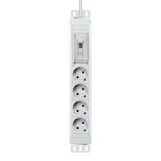 고용량 알루미늄 4구 멀티탭 누전차단 서버탭 70cm 1.5m 3m 5m 7m, ELCB450MSWT 메탈실버, 5m, 1개