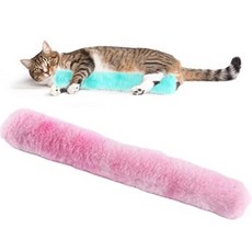 냥저씨 부드러운 캣닢쿠션 2개, 핑크 블루, 1세트