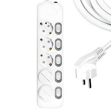 써지오 개별 안전커버 멀티탭 5구 DH-1658-MT + 안전커버 2p, 1.2m, 1세트