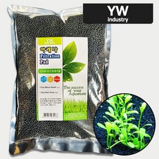 다팜아쿠아 YW 유원소일 아레나 입자 3mm CRS 새우 수초 관상어 클레이 블랙 흡착계 소일 3kg, 1개