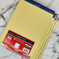 브랜빌 옥스포드 A4 리갈패드-노랑 대용량 80매 5권, 본상품