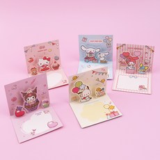 산리오캐릭터 입체카드 팝업 카드 손편지 인사말메세지, 헬로키티