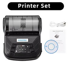 휴대용 열전사 프린터 영수증 티켓 무선 모바일 포켓 이드 폰, 1. Black