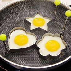 현데코 별 하트 토스트 샌드위치 계란틀 후라이틀 후라이틀틀 달걀틀 모양틀 제빵틀 지단 만들기, 3개, 곰모양