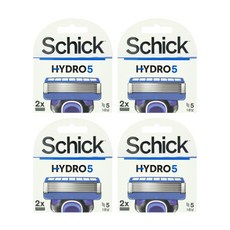 쉬크 하이드로5 베이직 면도날 (총 8입) 5중날, 2개입, 4박스
