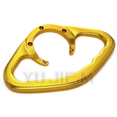 CNC 오토바이 동승자 핸드그립 탱크 그랩 바 핸들 암레스트 YZF R1 R3 R6 R7 R9 MT 03 07 09 10용, 03 Gold NO LOGO