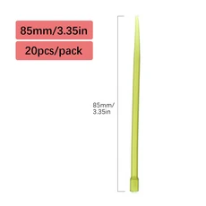 40mm/60mm/85mm 긴 엉킴 슬리브 헤어 리그 낚시 액세서리 잉어 회전 커넥터 터미널 태클 20pcs, 85mm