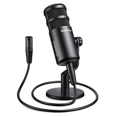 USB 다이내믹 마이크 게인 노브가 있는 팟캐스트 녹음 플러그 앤 플레이 메탈 구조 음성 차단 기술 스트리밍용 카디오이드 스튜디오 PC 보컬 홈 스튜디오-PD100U, PD100 XLR Microphone