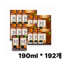 삼육두유 검은콩호두아몬드 두유, 190ml, 192개