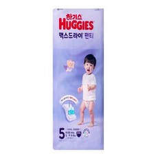 2021 신형 하기스 맥스드라이 팬티형 기저귀 남아용 대형 4단계(9~13kg), 5단계, 44매