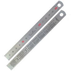 블루버드 무광 스틸자 탄소강 스테인리스 철자 15cm, 2개, 혼합색상