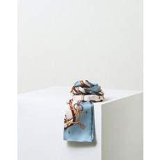 [백화점 정품] 닥스 ACC [선물포장] 블루 체인패턴 롱 실크 스카프 DCSC5E014T2