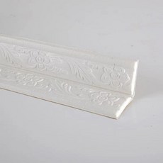 붙이는벽지 리폼 부분도배 침실 거실 원룸 셀프 스티커, 상단 라인 베이지 2.3mx8cm 5줄  10장