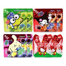 서주 산리오 탱글탱글 젤리 40g 4종, 1세트, 320g, 케로피+쿠로미+폼폼푸린+키티