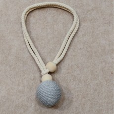 現代簡約圓形球窗簾綁帶, 淺灰色（1個價格）, 1個