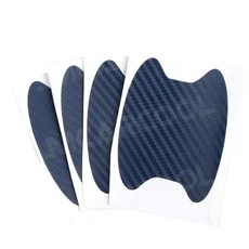 호환 차량 도어 핸들 보호대 안티 스크래치 방지 커버 탄소 섬유 스티커 자동 4Pcs 차량 보호 세트, 07 파란