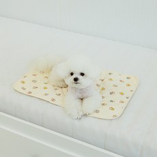 스카이몰 강아지 산책 매트, 1개, 크림베어