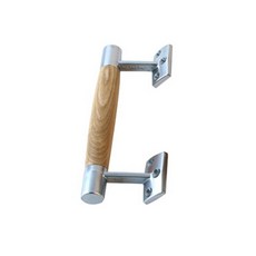 베란다문 손잡이 우드 85x220mm 교체 수리 문고리, 1개