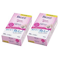 Biore 蜜妮 只需擦拭的保濕濃鬱卸妝棉 補充包, 2個, 44枚入