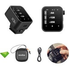 Godox X3-F X3F X3 F 터치스크린 TTL 무선 플래시 트리거 후지 24GHz 고속 동기화 OLED 화면 밝기 조절 스피드라이트 송신기 후지필름 카메라용 자동플래시, 1개