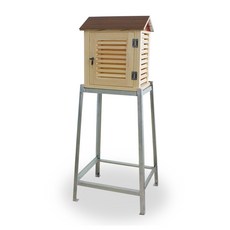 목재 기상 관측용 온도 습도 데이터 측정 상자 자연환기 수집함, 02.도장형 루버 박스