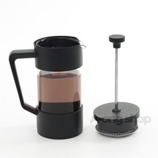 아옹샵 프렌치프레스 350ml 핸드드립 카페용품 카페물품, 1개, 블랙, 12cm