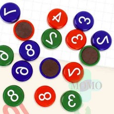 모모 숫자 자석, 빨강, 1개