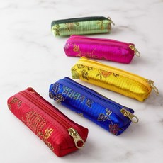 국산 도장케이스 도장지갑 도장집 파우치 한국 전통 기념품 외국인선물, 1개, 7.연분홍