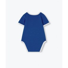 musinsastandardkids 베이비 링거 반소매 바디수트 2팩 [블루/파스텔 블루], 1개, 80, 80