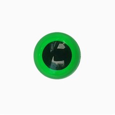 컬러 투명 라운드 아이 한쌍 인형눈 부자재, 1개, 9mm 그린