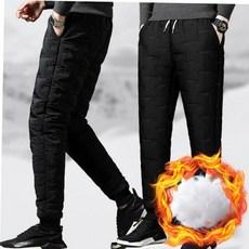 작업복바지 겨울 오토바이 기모 누빔 방한 팬츠 SOWFL7UZ9, 34-35