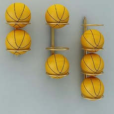 볼카트 수납함 축구공 보관함 대형 철제 볼보관함 이동식, 1개, 골드 4 칸