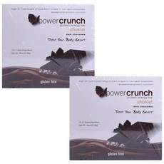 PowerCrunch 蛋白質能量棒黑巧克力無麩質, 24件, 43克