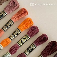 프랑스자수실 DMC 면사 십자수실 생활자수 3740 B5200, 3752