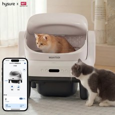 Wantech 智慧貓砂盆 APP遠端操控 365天維修保固, 白色, 1個