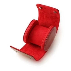 시계 롤 여행 케이스-1/2/3 슬롯 보관 및 정리함-혁신적인 탈착식 쿠션 견고한 칸막이로 안전한, 01 Red 1 slot