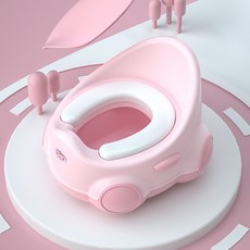 YZMY 兒童馬桶坐便器, 粉色 pvc墊 刷子
