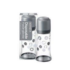 韓國 MOTHER-K 輕量免洗奶瓶/外出奶瓶 (無奶嘴) - 方便衛生，外出必備, 1個, 時尚灰